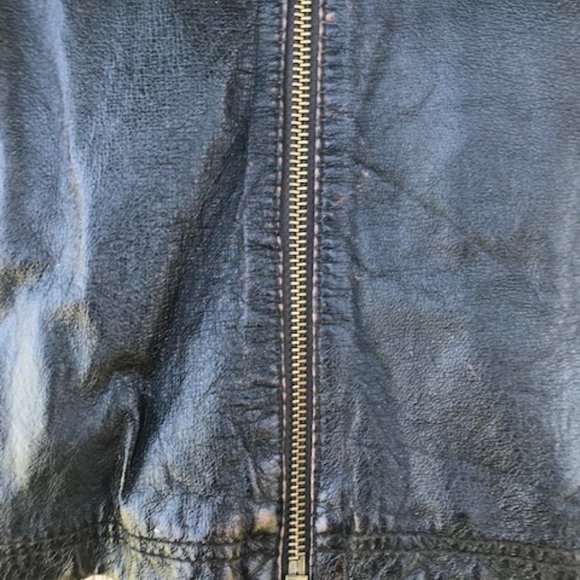 Wilson leather vintage motorcycle jacket - Picture 5 of 14